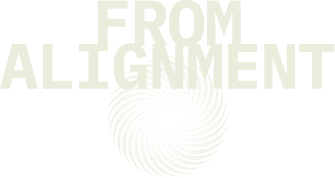 From Alignment white logo